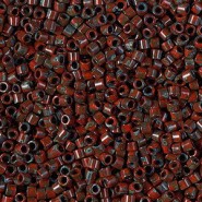 Miyuki delica beads 10/0 - Opaque red picasso DBM-2263